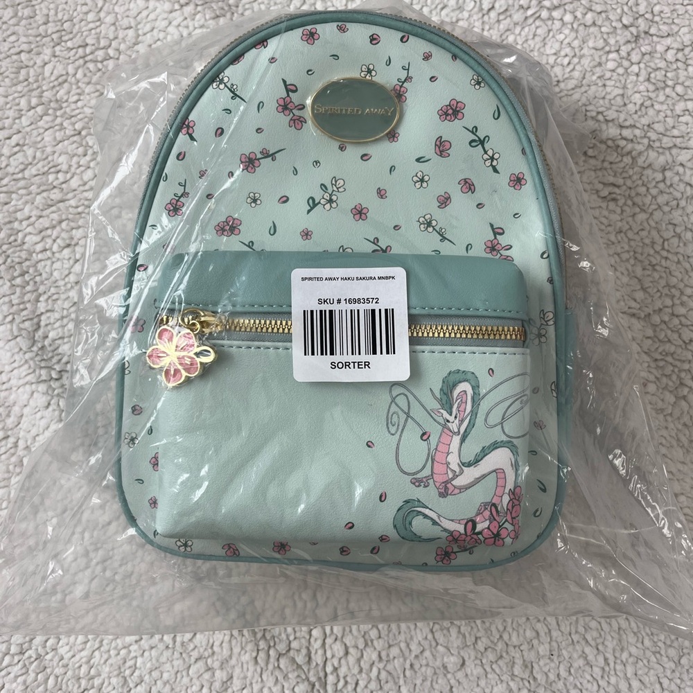 Loungefly Spirited Away Studio Ghibli Haku Sakura backpack